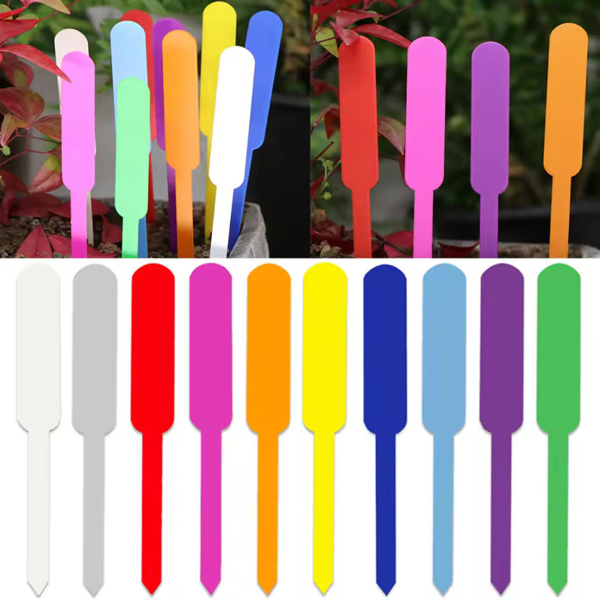 Embroidery Garden - 100PCS Waterproof Garden Plant Tags Plastic