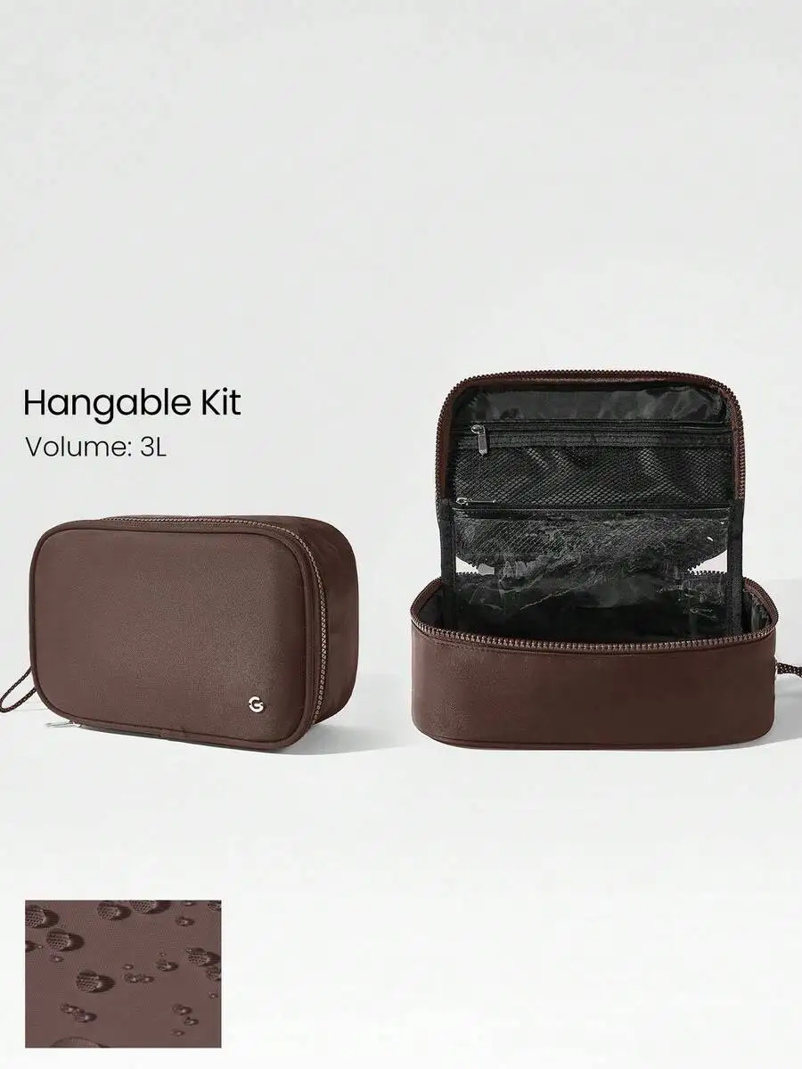 Embroidery Backpack Kit - 3L Water Repellent Hangable Zippered Essentials