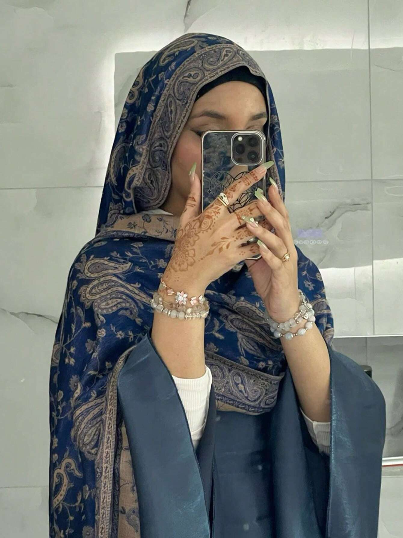 Embroidery Pashmina - Bohemia Pashmina Hijab Scarf Long Muslim