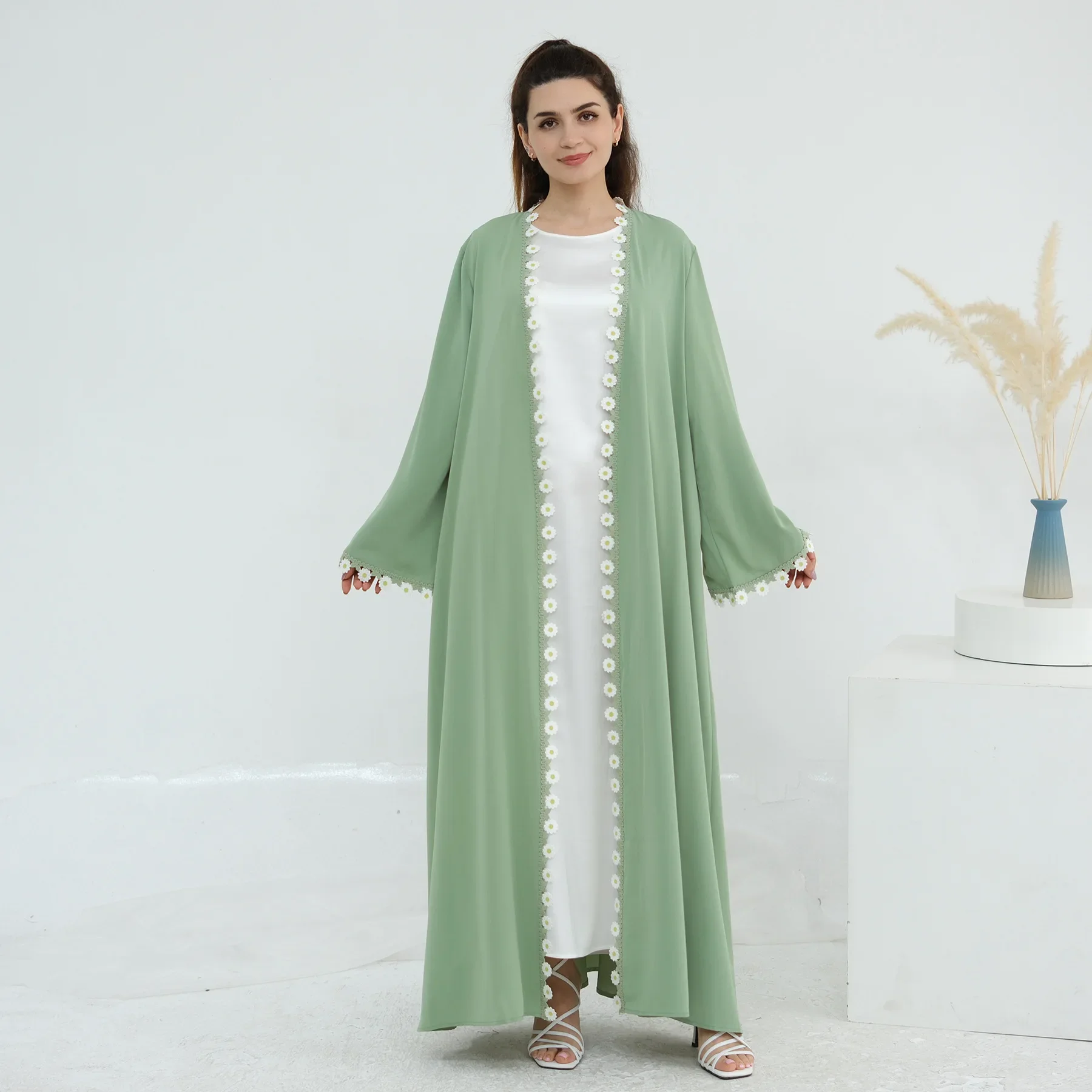 Flower Dubai Abayas Turkey Kaf – обзор и цена Embroidery Kebaya