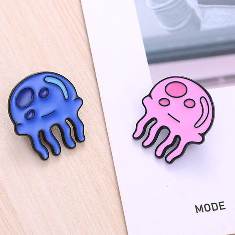 Kawaii Jellyfish Metal Badges  – обзор и цена Embroidery Fish