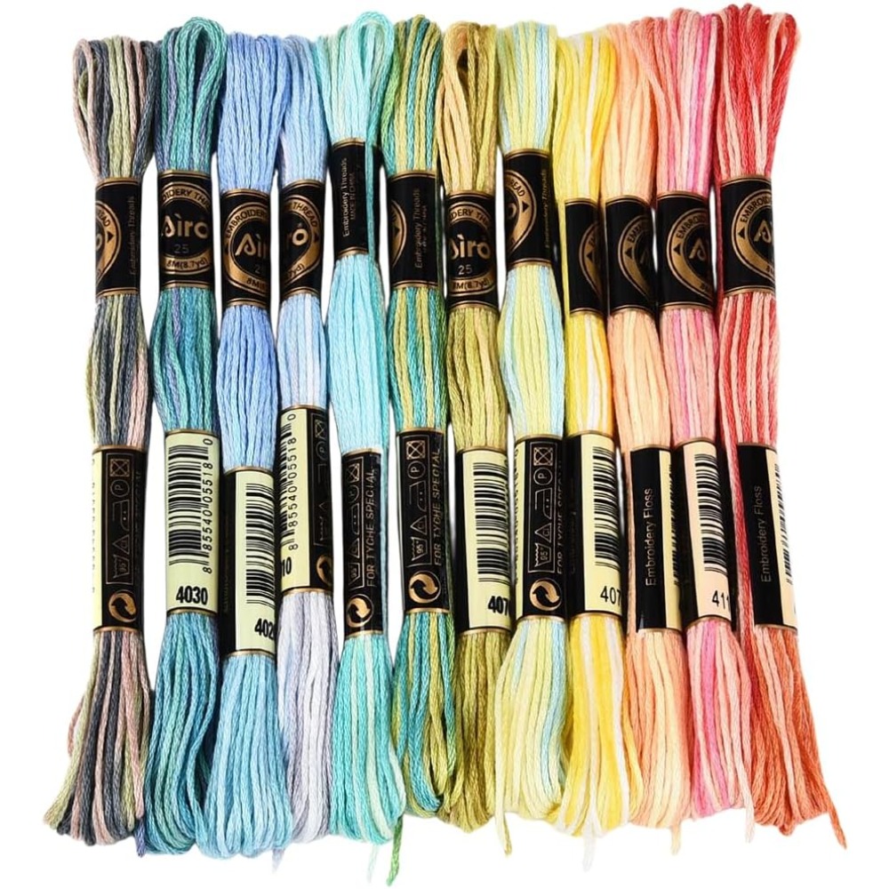 12 Skeins 105 Yards 6 Ply Vari – обзор и цена Embroidery Floss