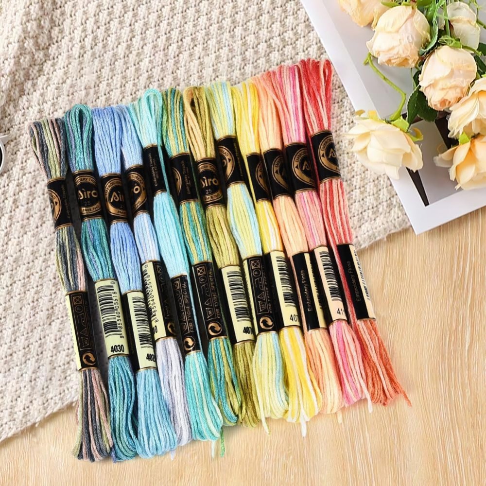 12 Skeins 105 Yards 6 Ply Vari – обзор и цена Embroidery Floss