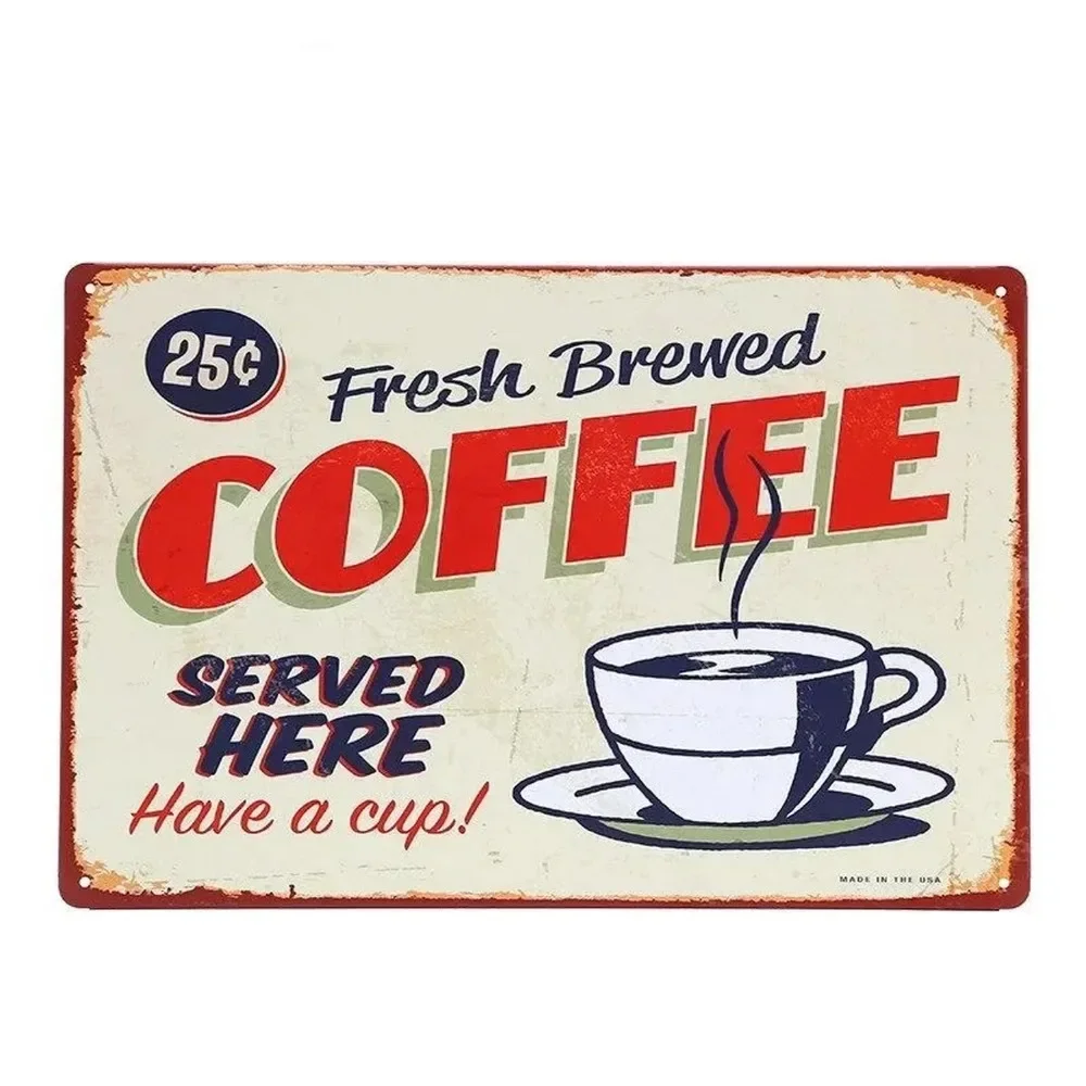 Plaque Metal Signs Drink Coffe – обзор и цена Embroidery Garden