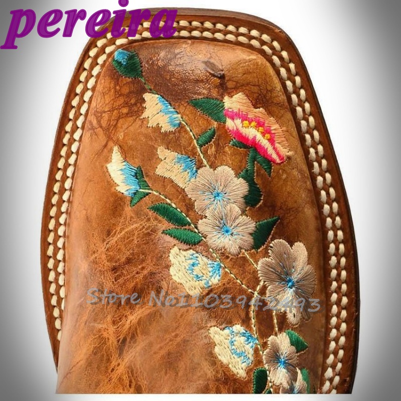 Embroidered Flower Boots Rose  – обзор и цена Embroidery Garden