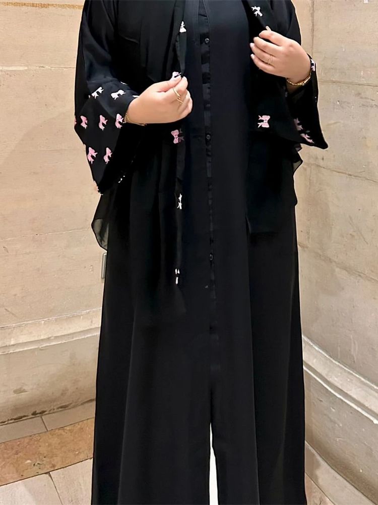Ramadan Black Heart Abaya Dame – обзор и цена Embroidery Kebaya
