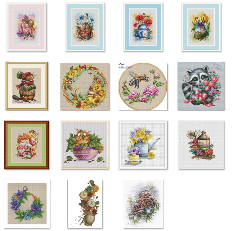 Cross Stitch Kit DIY Set  Flow – обзор и цена Embroidery Backpack Kit
