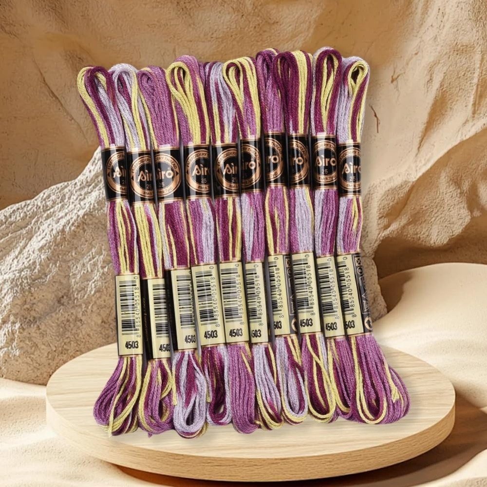 6 Strands Purple Variegated Em – обзор и цена Embroidery Floss