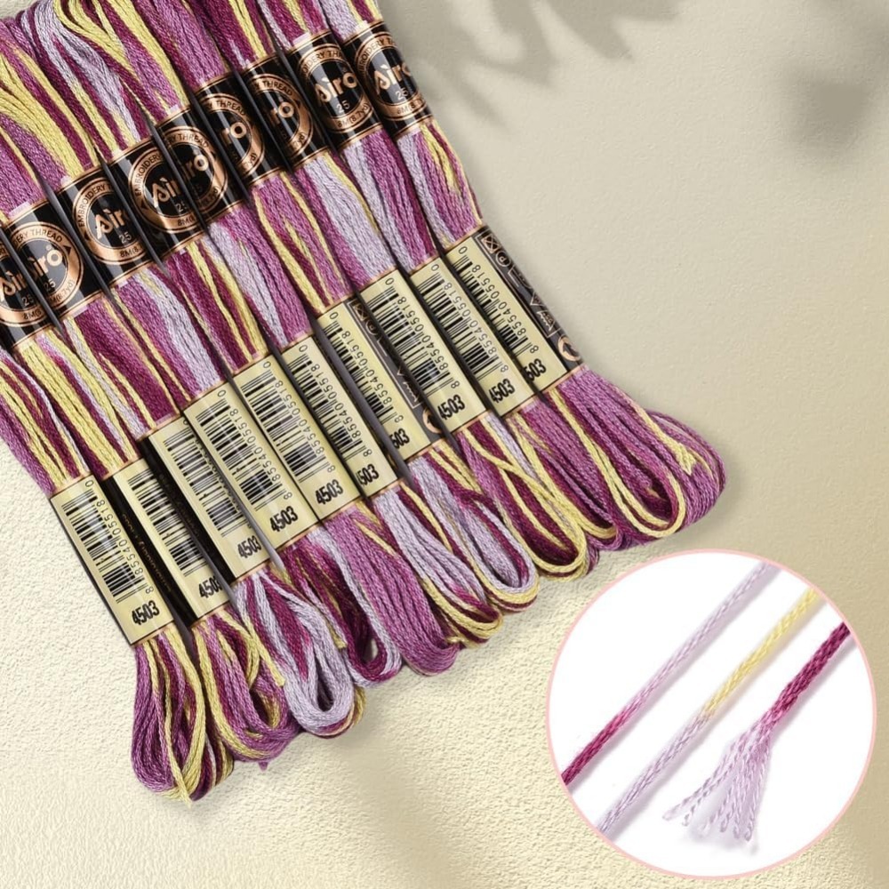 6 Strands Purple Variegated Em – обзор и цена Embroidery Floss