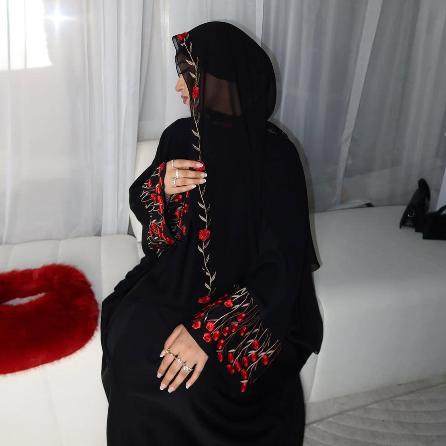 Open Abaya Dubai Embroidery Mu – обзор и цена Embroidery Kebaya