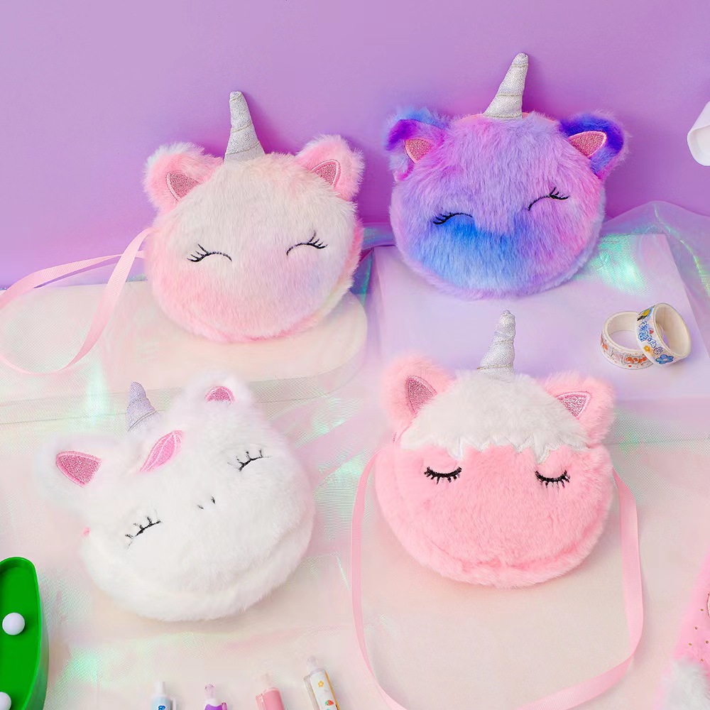 Kids Fashion Plush Shoulder Ba – обзор и цена Embroidery Unicorn