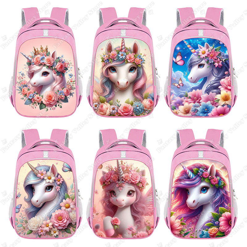 3D Unicorn Flower Print Backpa – обзор и цена Embroidery Unicorn