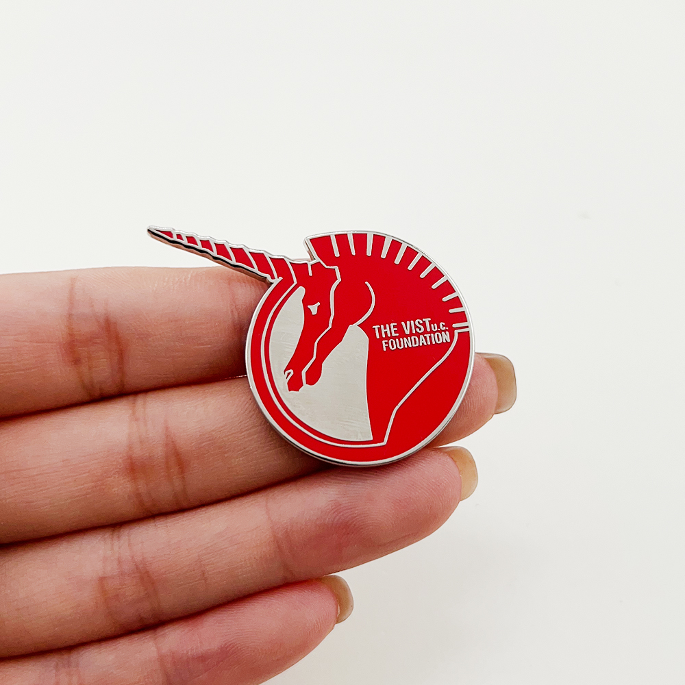 Vist Foundation Logo Enamel Pi – обзор и цена Embroidery Unicorn