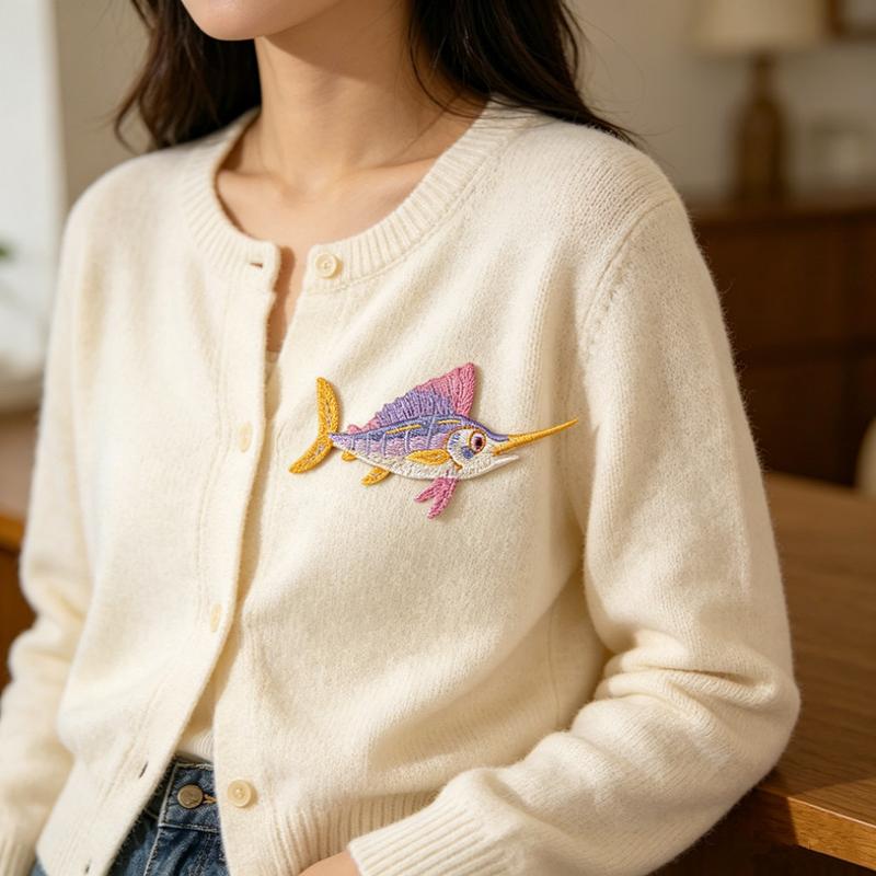 Dolphin Jellyfish Summer Sea F – обзор и цена Embroidery Fish