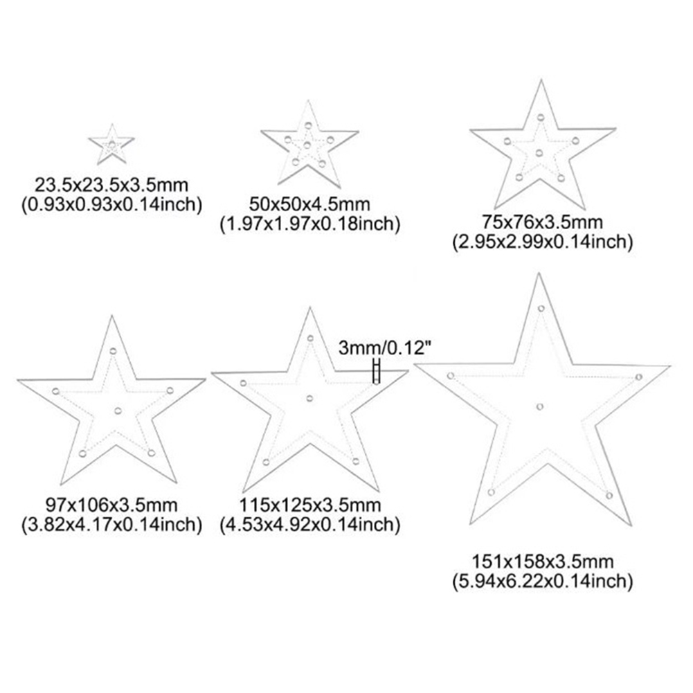 6pcs/Set Star Acrylic Sewing T – обзор и цена Embroidery Backpack Kit