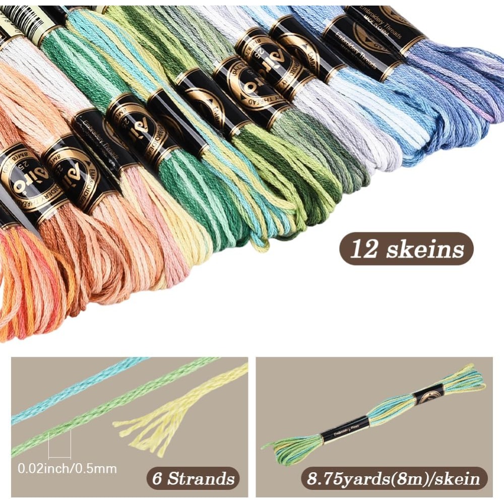 12 Skeins 105 Yards Cross Stit – обзор и цена Embroidery Floss