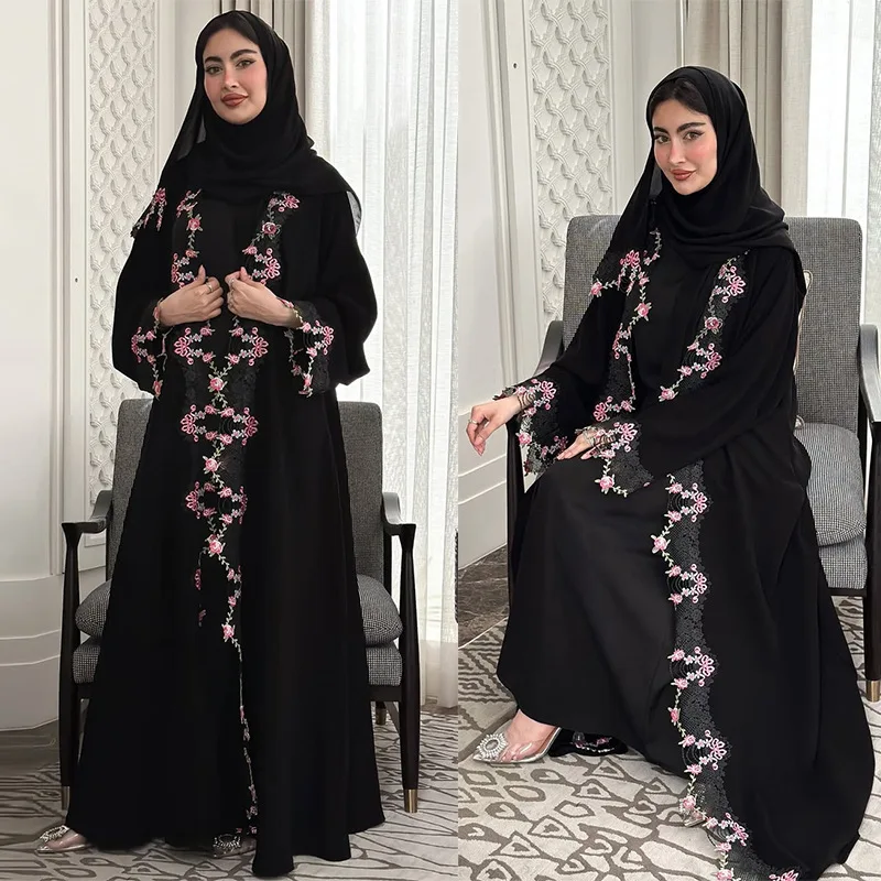 Black Embroidery Kimono Jalabi – обзор и цена Embroidery Kebaya