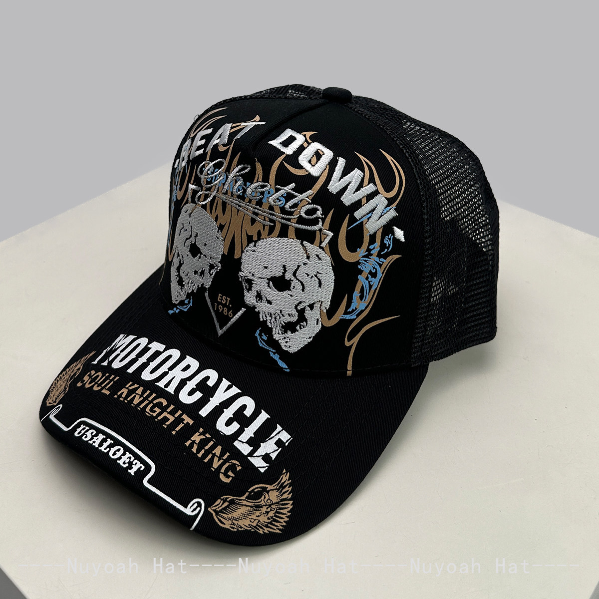 Skull Flame Embroidery Hard To – обзор и цена Embroidery Letter