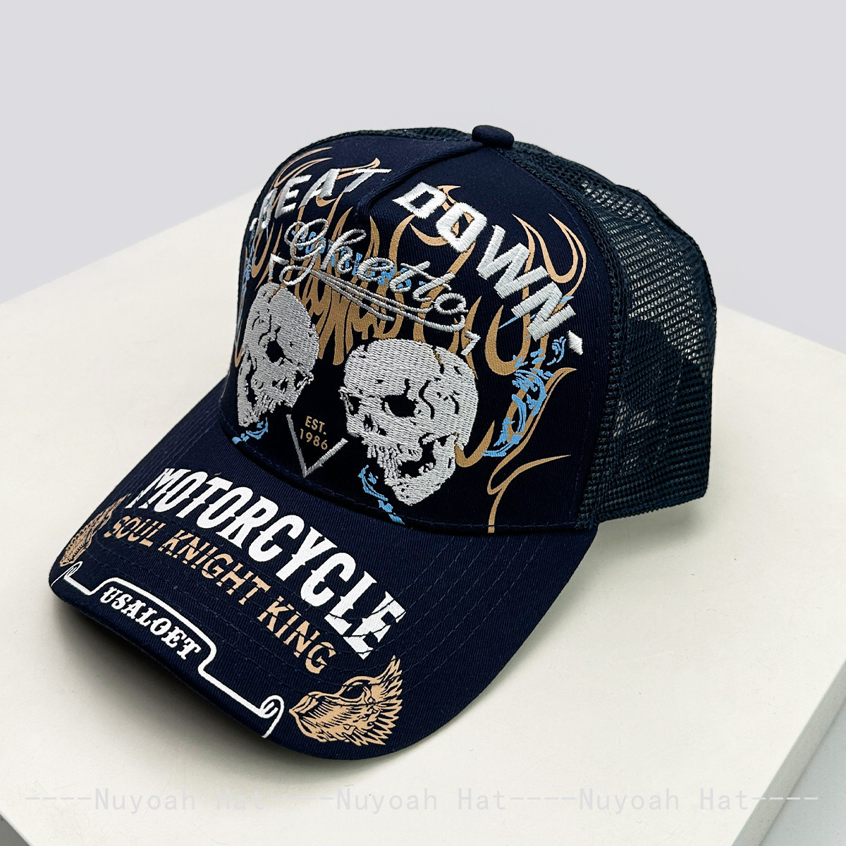 Skull Flame Embroidery Hard To – обзор и цена Embroidery Letter