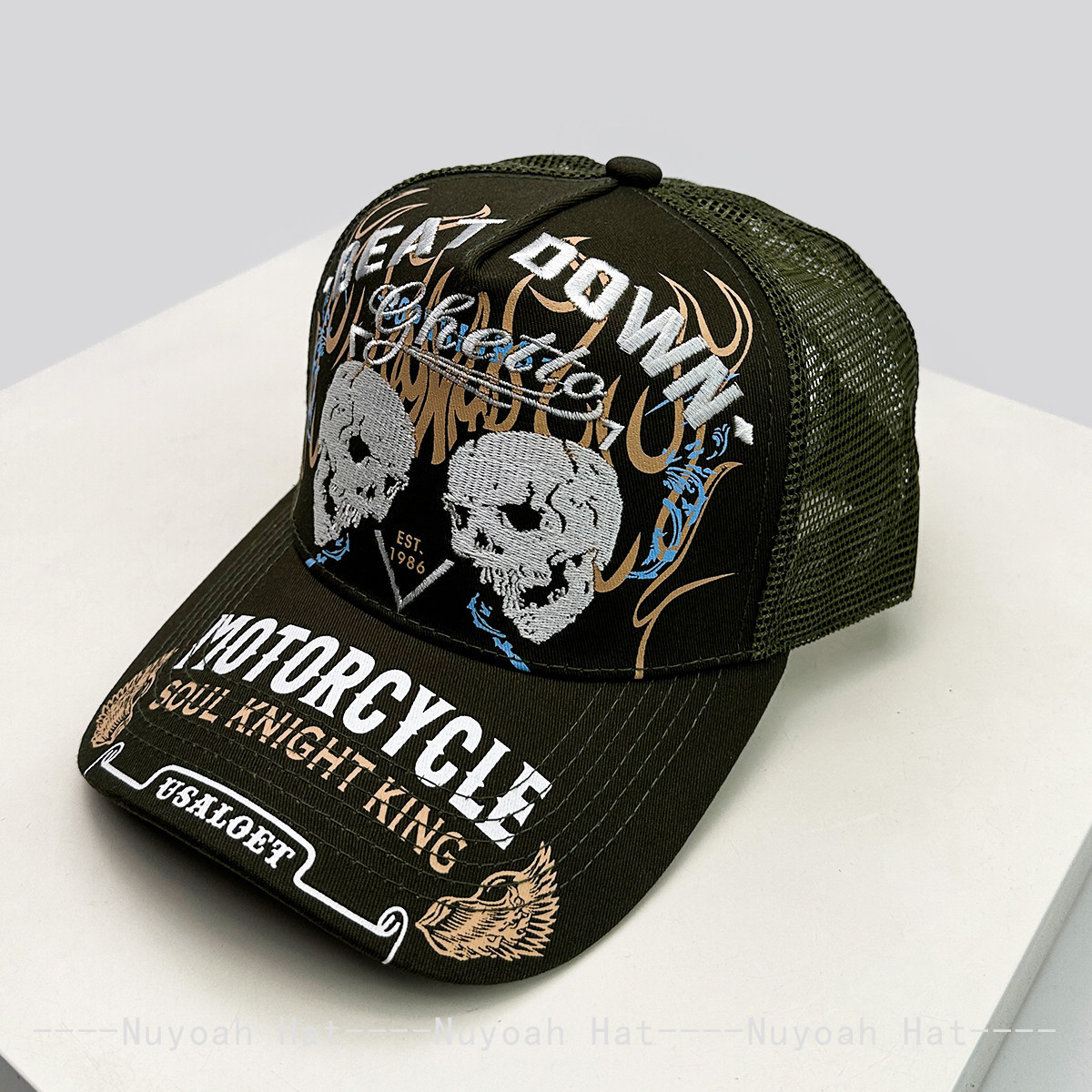 Skull Flame Embroidery Hard To – обзор и цена Embroidery Letter