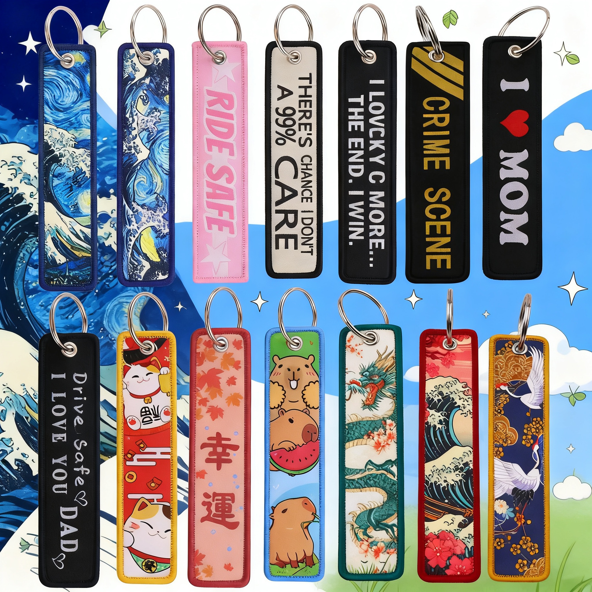 Van Gogh Embroidery Key Fobs K – обзор и цена Embroidery Fish