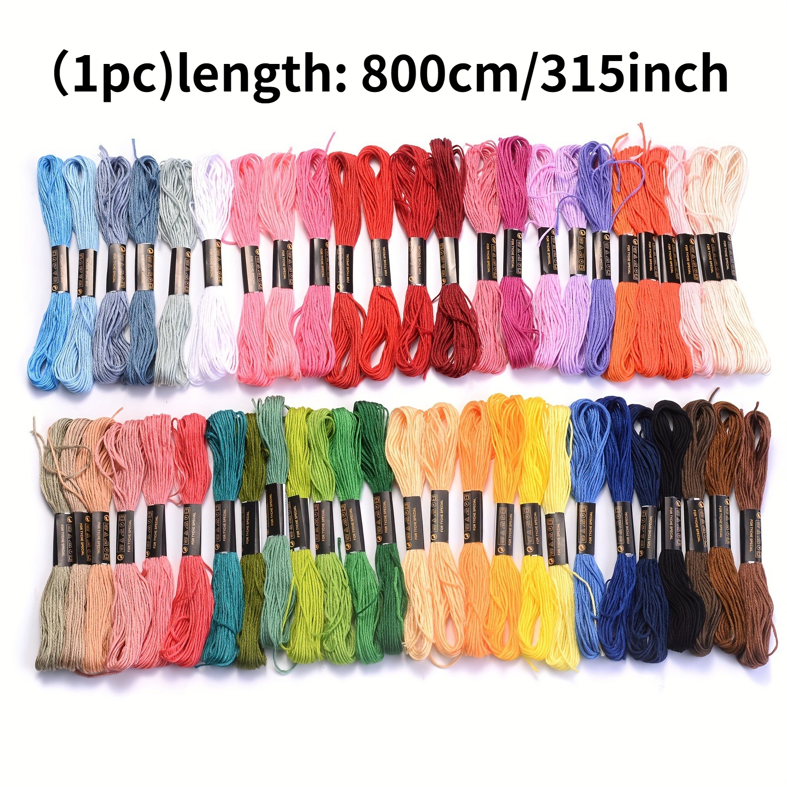 iYOE 50 Skeins Rainbow Color E – обзор и цена Embroidery Floss