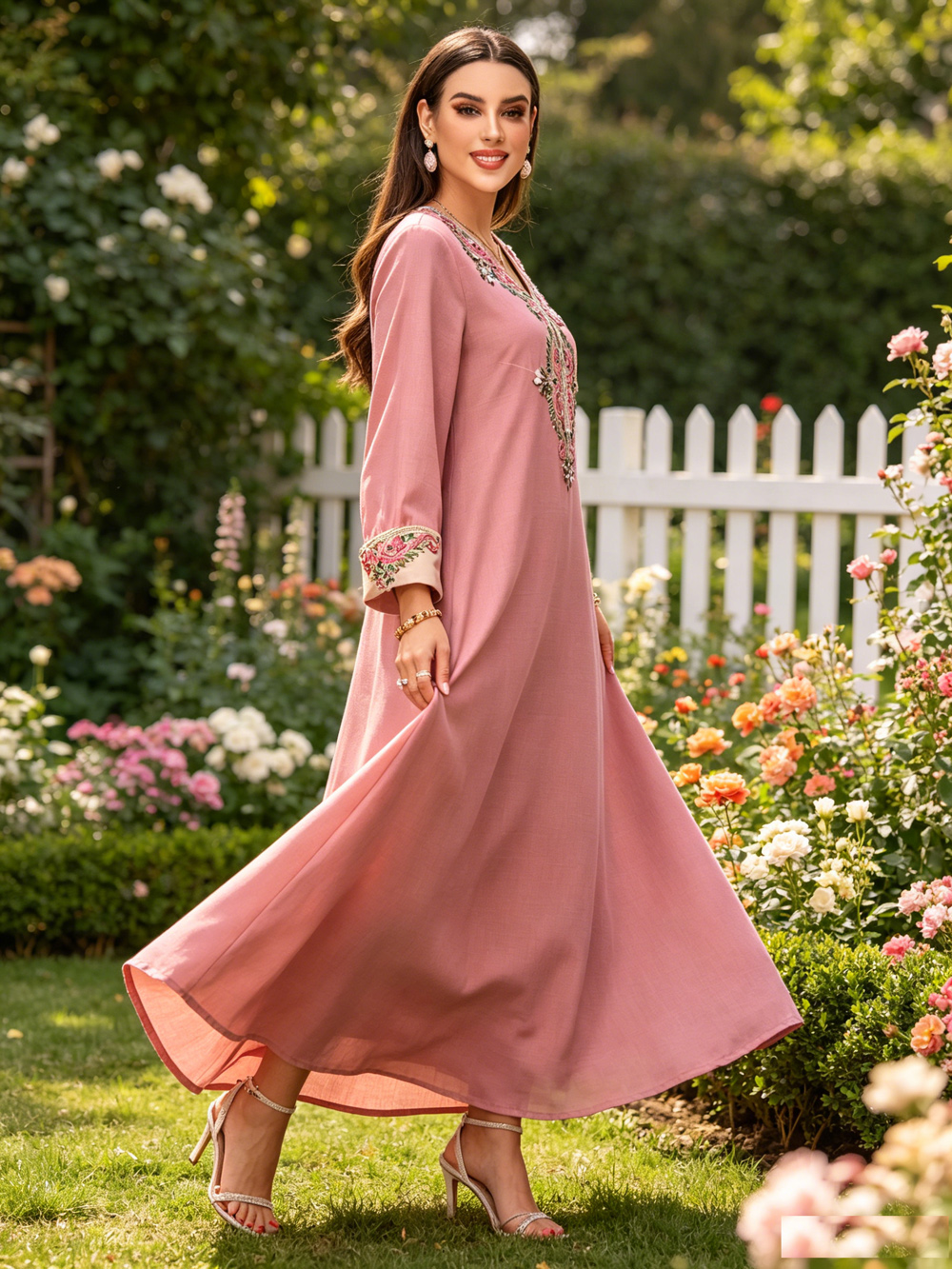 Muslim Women Luxury Rhinestone – обзор и цена Embroidery Kebaya