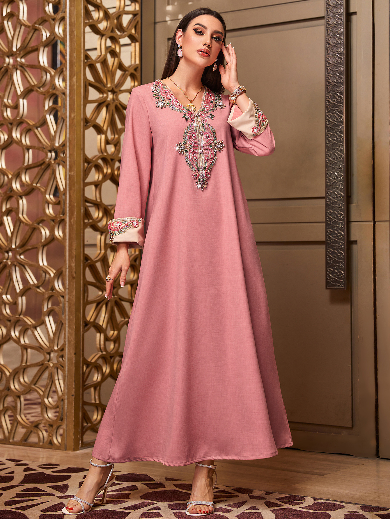 Muslim Women Luxury Rhinestone – обзор и цена Embroidery Kebaya
