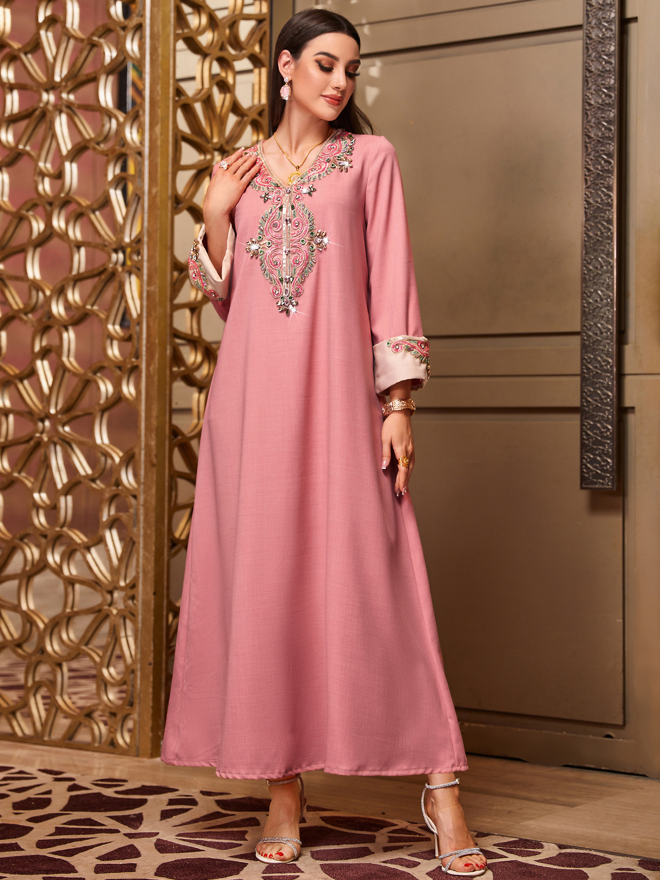 Muslim Women Luxury Rhinestone – обзор и цена Embroidery Kebaya