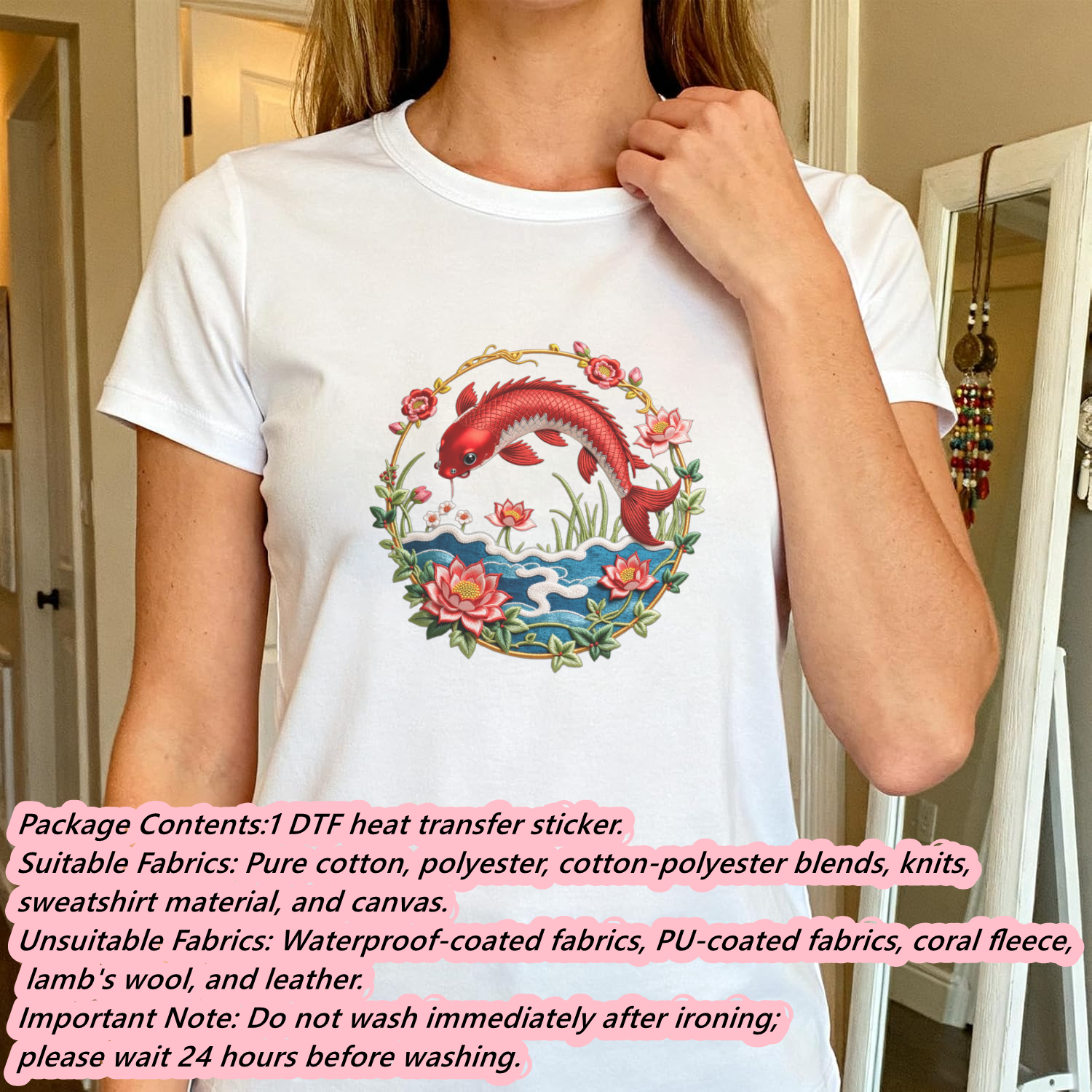 1 Piece of Clothing Imitation  – обзор и цена Embroidery Fish
