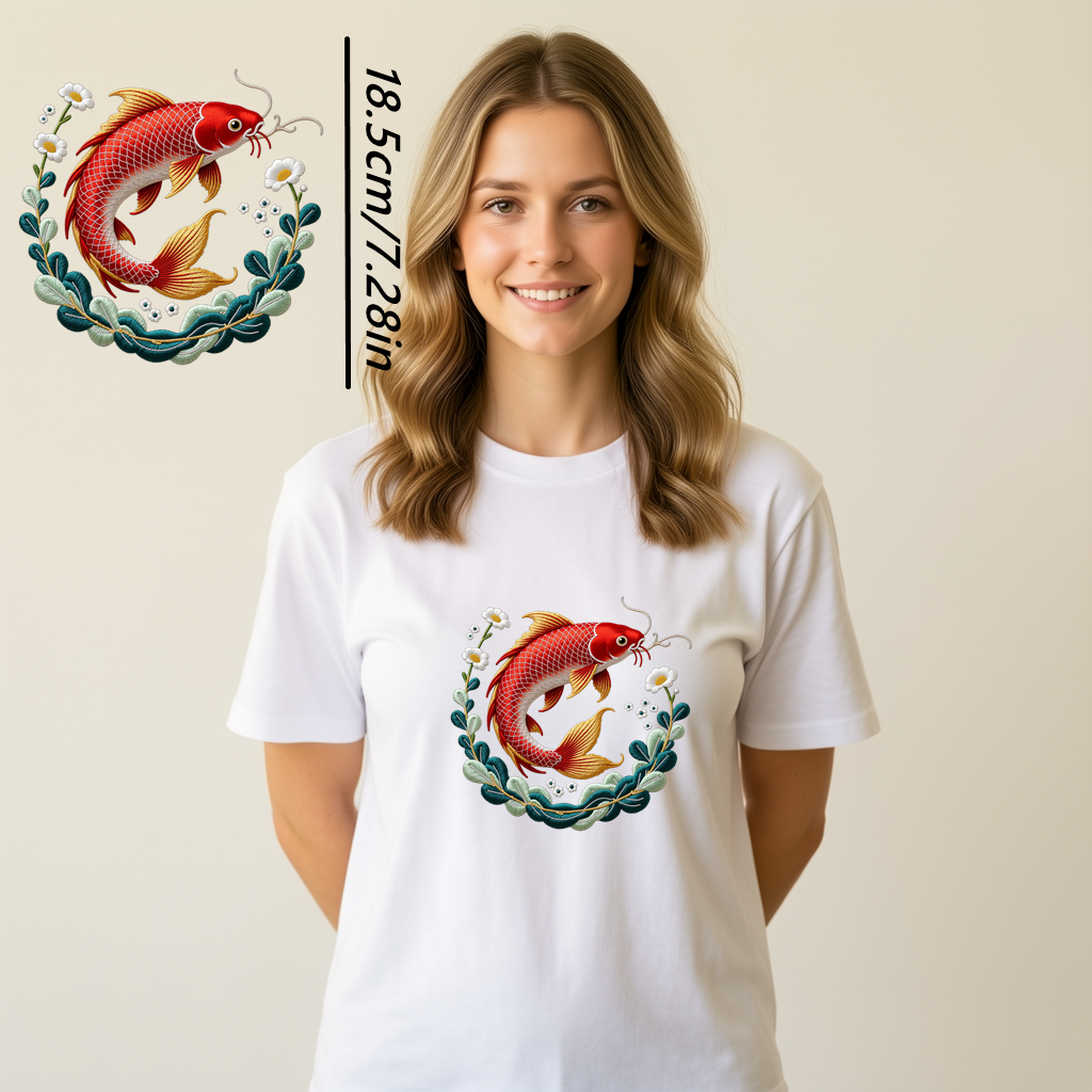 1 Piece of Clothing Imitation  – обзор и цена Embroidery Fish