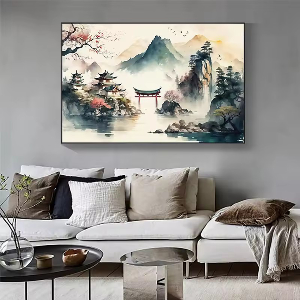 Japanese Landscape Diamond Emb – обзор и цена Embroidery Fish