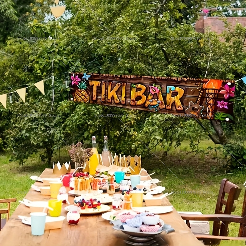 Tiki Bar Banner Tropical Hawai – обзор и цена Embroidery Garden