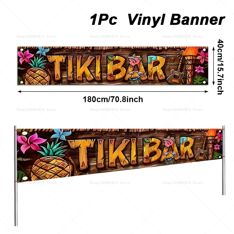 Tiki Bar Banner Tropical Hawai – обзор и цена Embroidery Garden