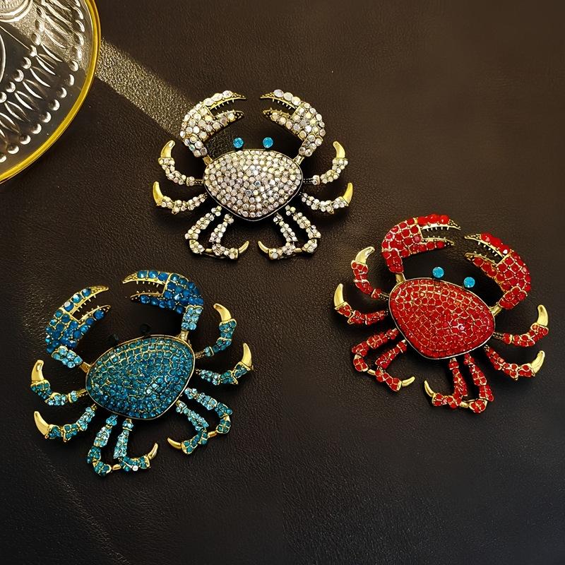 Fashion Rhinestone Crab Brooch – обзор и цена Embroidery Fish