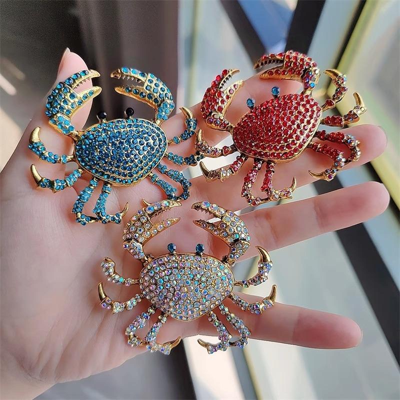 Fashion Rhinestone Crab Brooch – обзор и цена Embroidery Fish