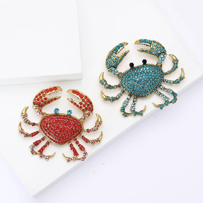 Fashion Rhinestone Crab Brooch – обзор и цена Embroidery Fish