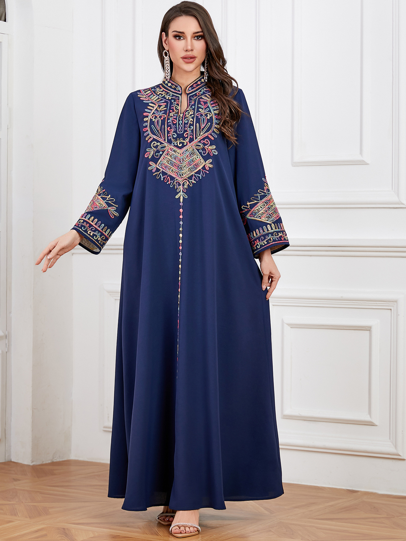 Femme Musulmane Vestidos Jalab – обзор и цена Embroidery Kebaya