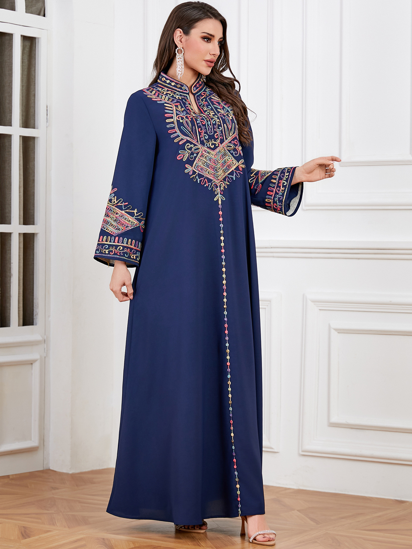Femme Musulmane Vestidos Jalab – обзор и цена Embroidery Kebaya
