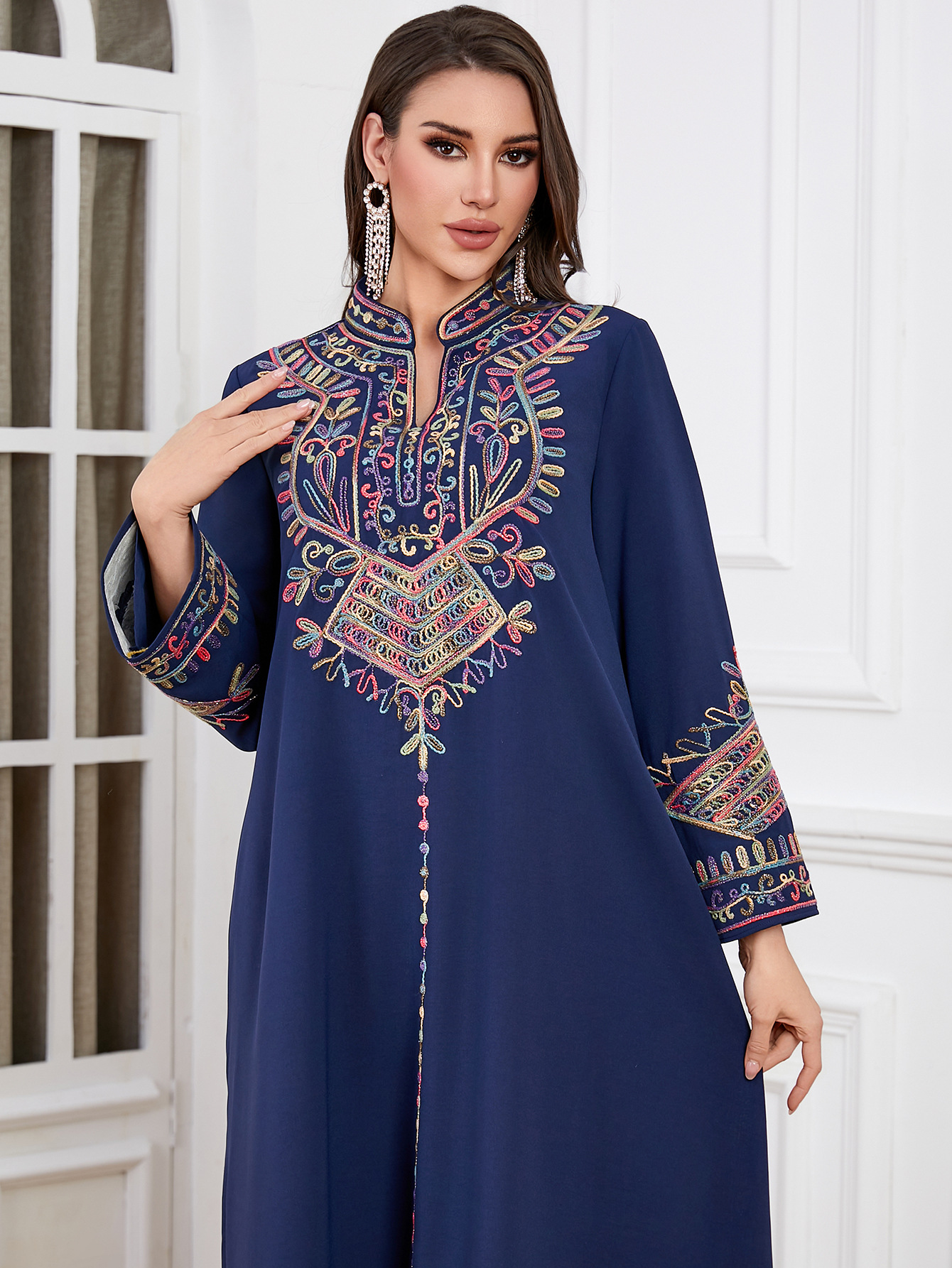 Femme Musulmane Vestidos Jalab – обзор и цена Embroidery Kebaya