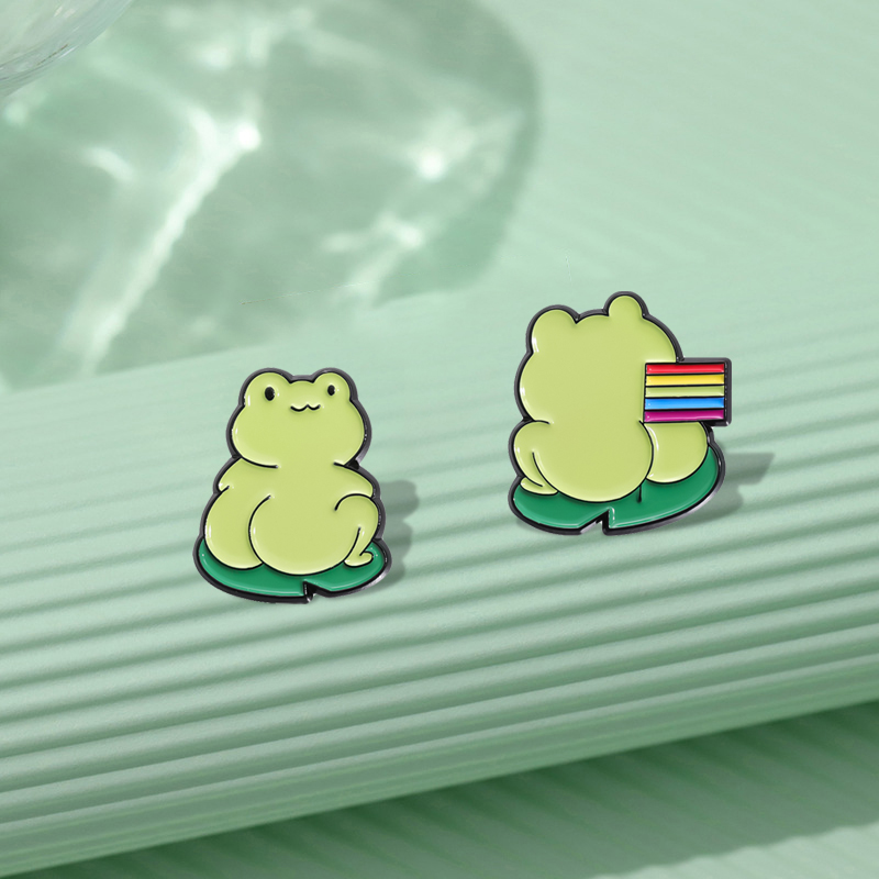 Cute Green Frog Enamel Pins Cu – обзор и цена Embroidery Fish