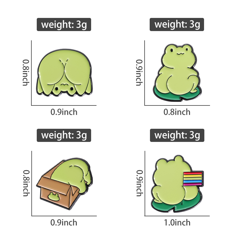 Cute Green Frog Enamel Pins Cu – обзор и цена Embroidery Fish