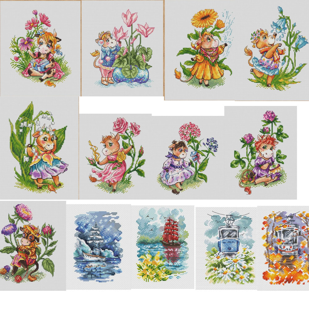 Counted Cross Stitch Kit for E – обзор и цена Embroidery Backpack Kit