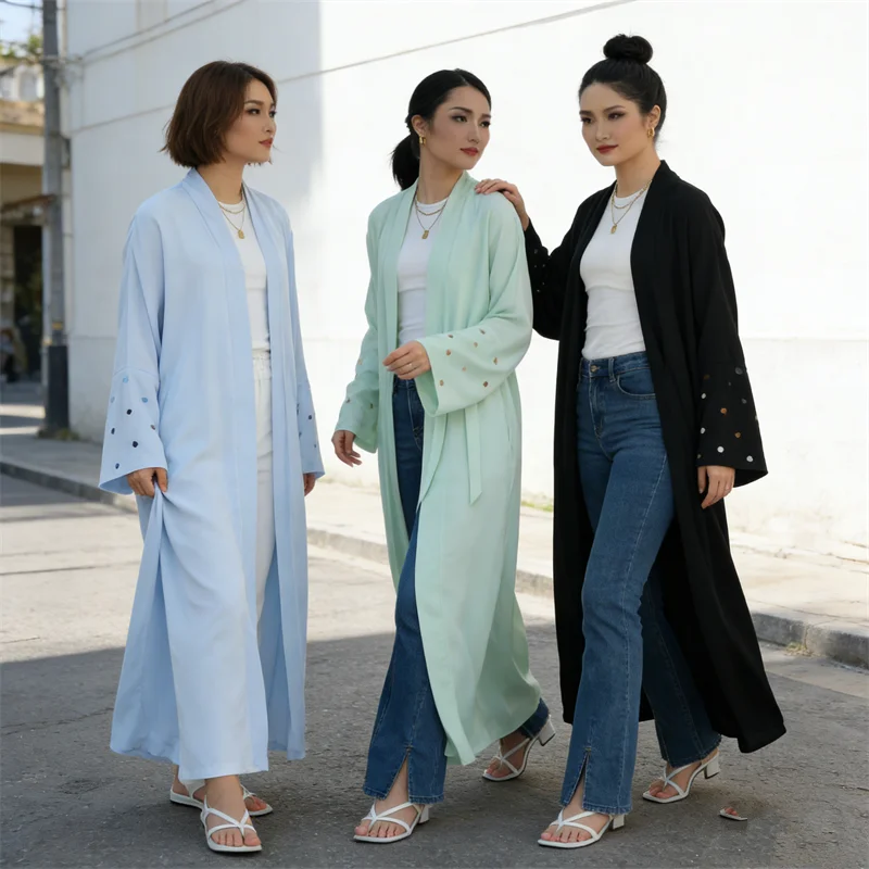 Eid Heart Embroidery Long Robe – обзор и цена Embroidery Kebaya