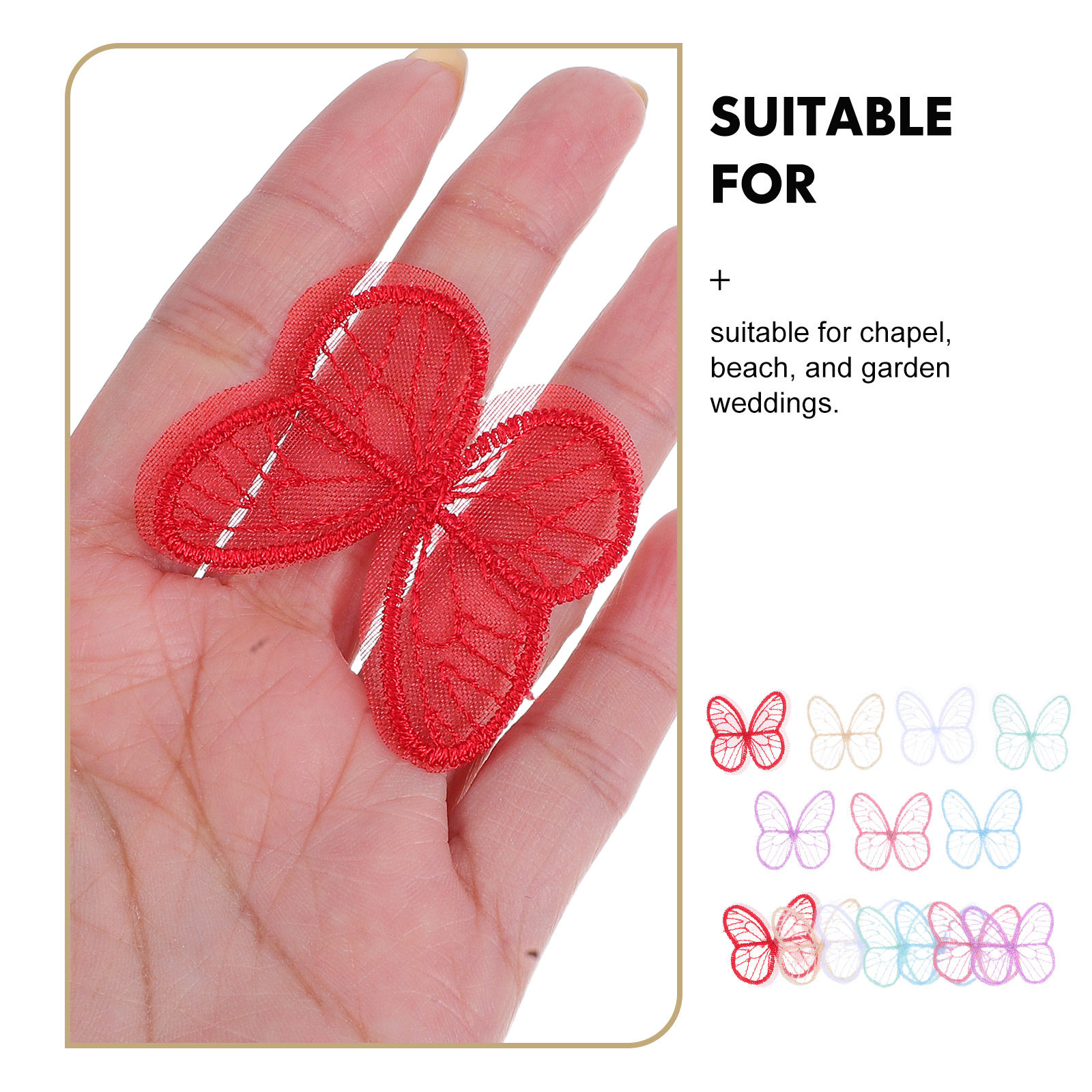 100Pcs Handmade Butterfly Lace – обзор и цена Embroidery Garden