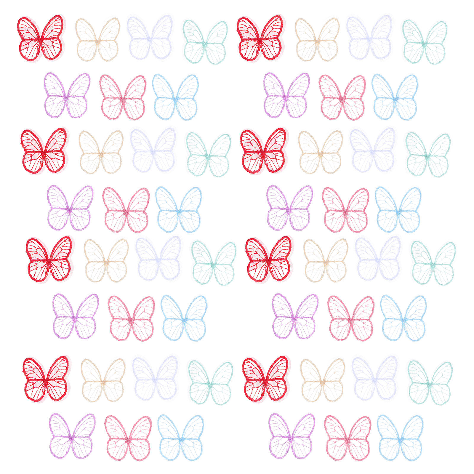 100Pcs Handmade Butterfly Lace – обзор и цена Embroidery Garden